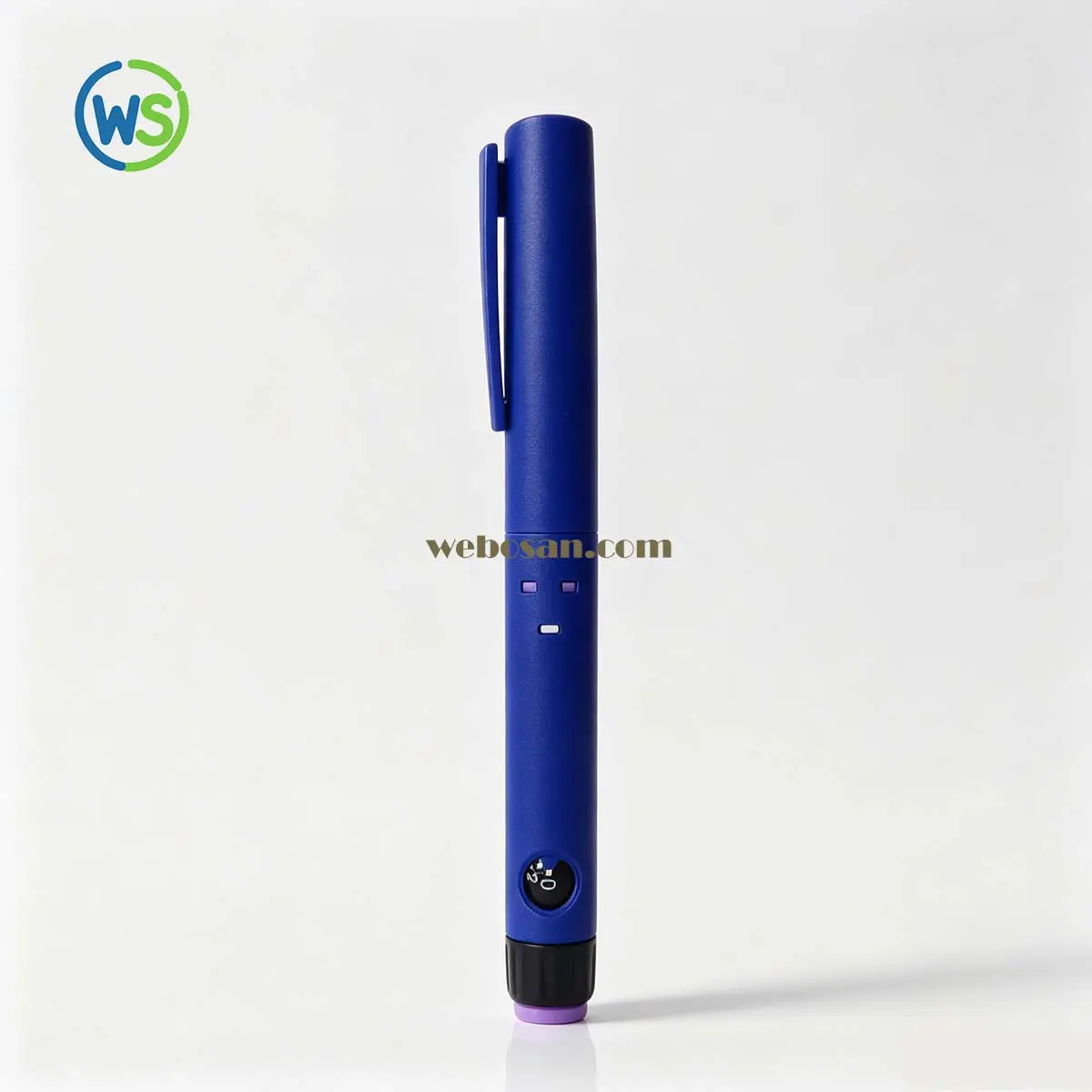 insulin pen colors — WS-DS01 blue finish high-resolution detail 1