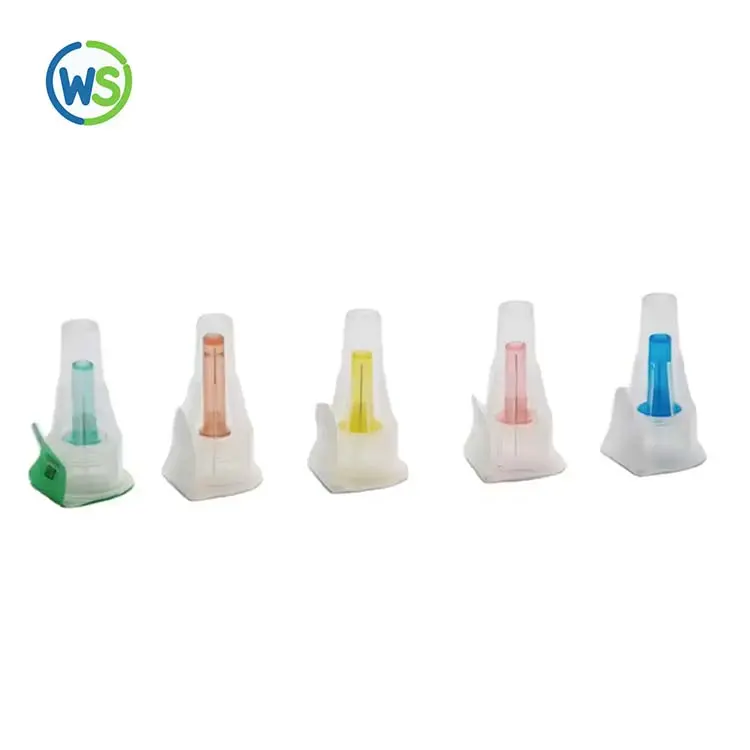 Aguja desechable para pluma de insulina WS-PN02 con codigo de color