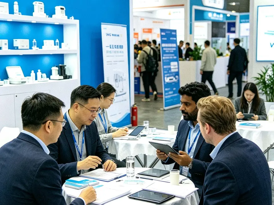 International buyers discussing injection pen cooperation with a China manufacturer